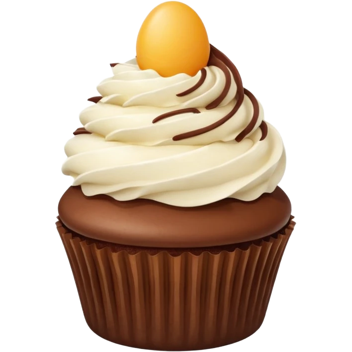 Cupcake With Egg emoji
