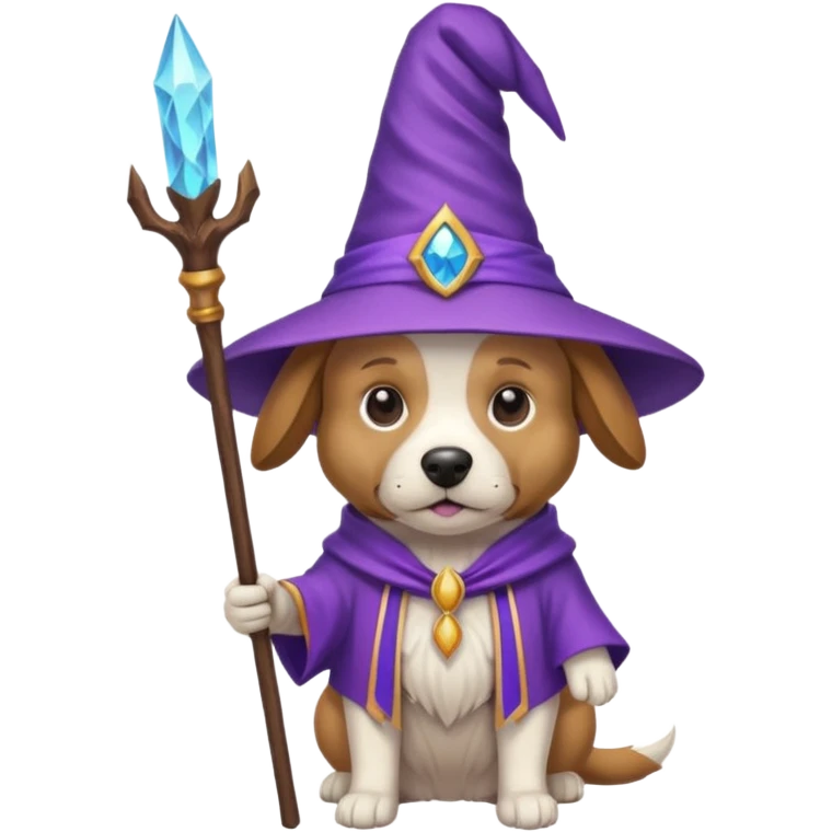 Dog wizard emoji