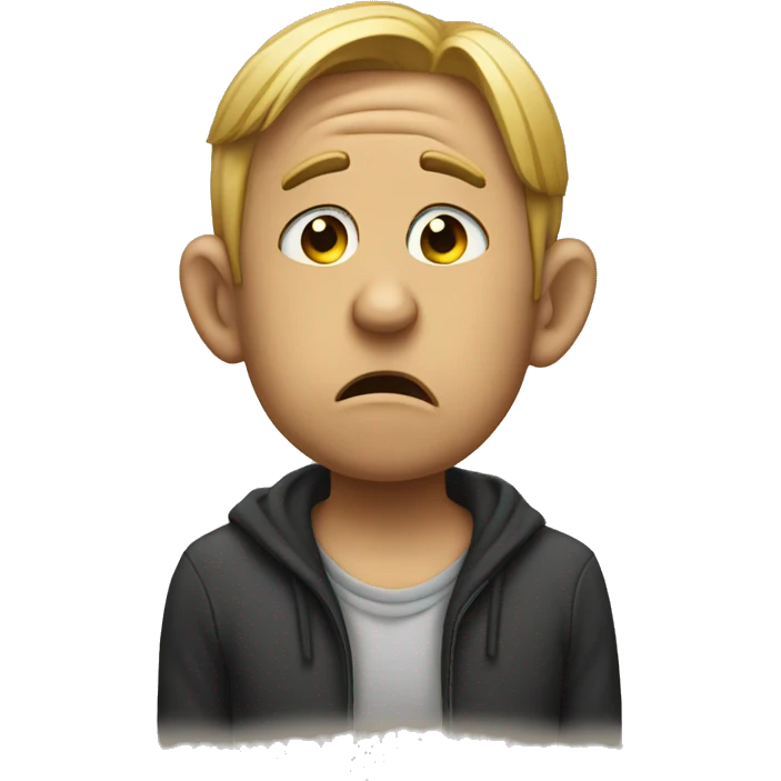 sad plugging ears emoji