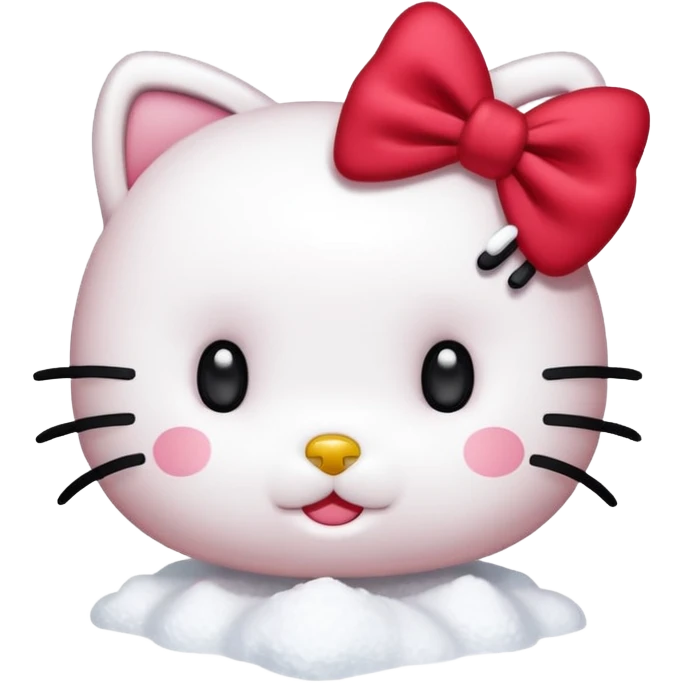 hello kitty snow emoji