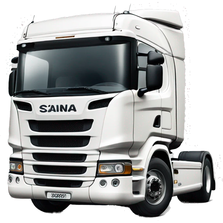 White scania truck emoji