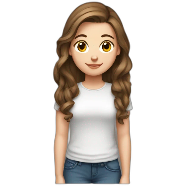 16 year old chunky white girl brown hair emoji