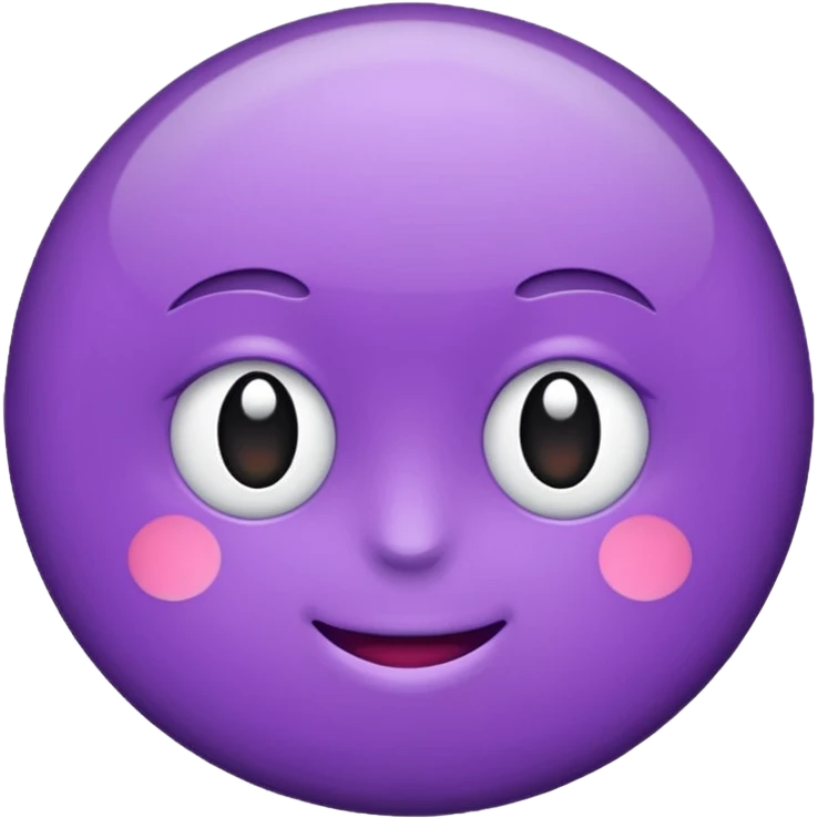 Rond violet normal emoji