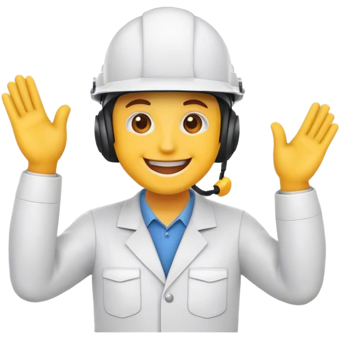 ingeniero mujer con casco dando like emoji