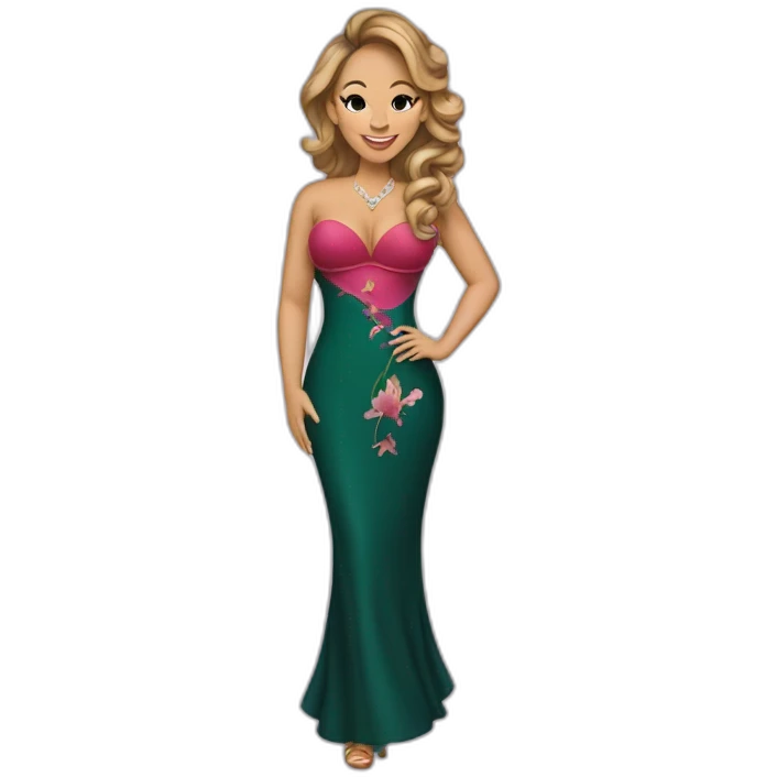 Mariah carey wear qi pao emoji