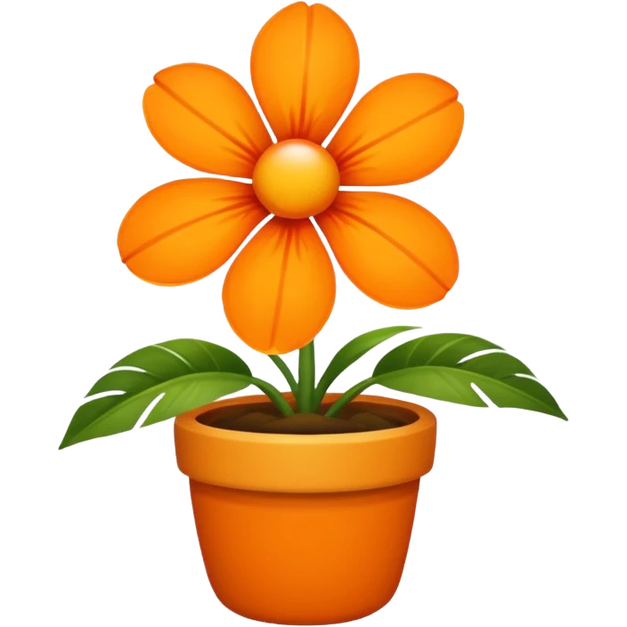 un emoji assez petit : une fleure tropical orange féminine et qui inspire l’été  emoji
