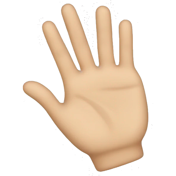 Hand down emoji