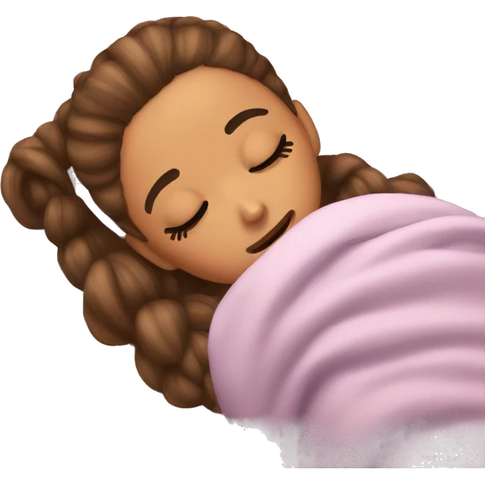 Ariana Grande sleeping emoji
