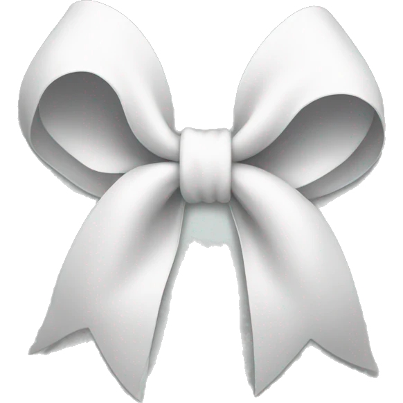 White bow emoji