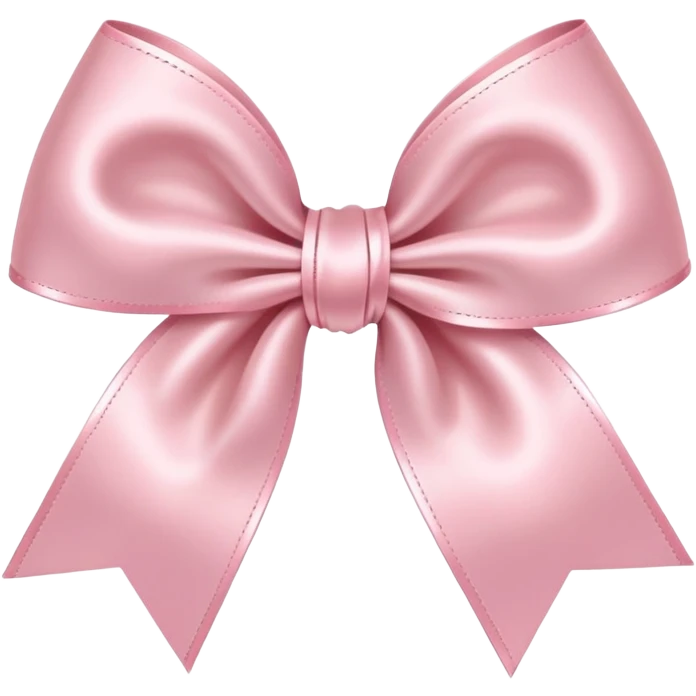 Cute light pink bow emoji