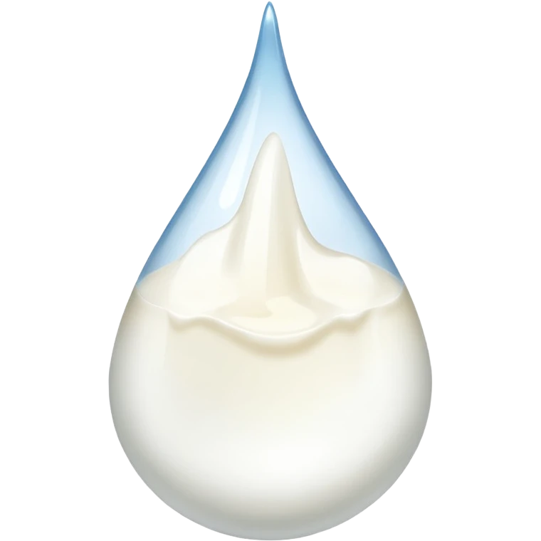 Sweat emoji but white (it’s milk) emoji