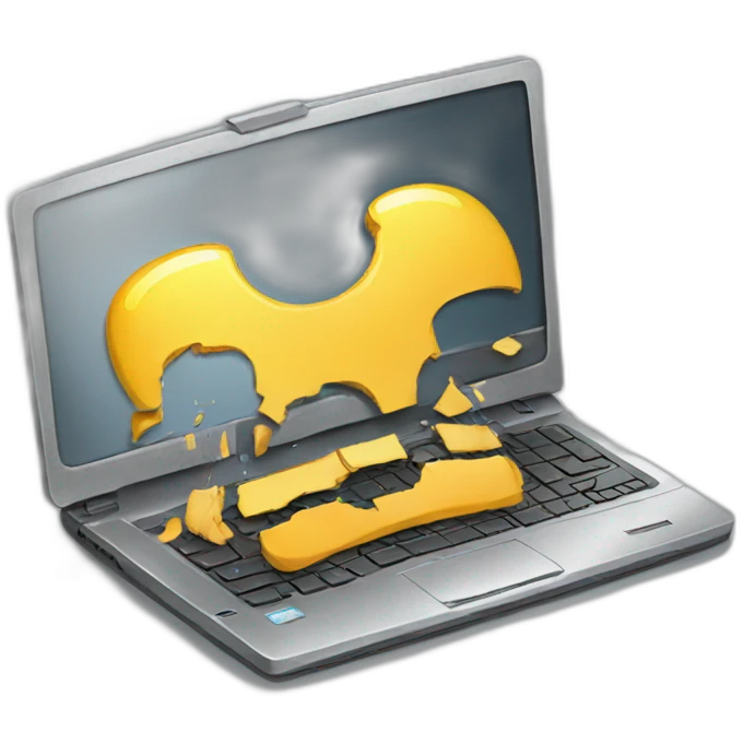 broken laptop emoji