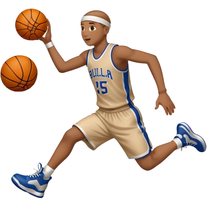 basketball player making a basket emoji