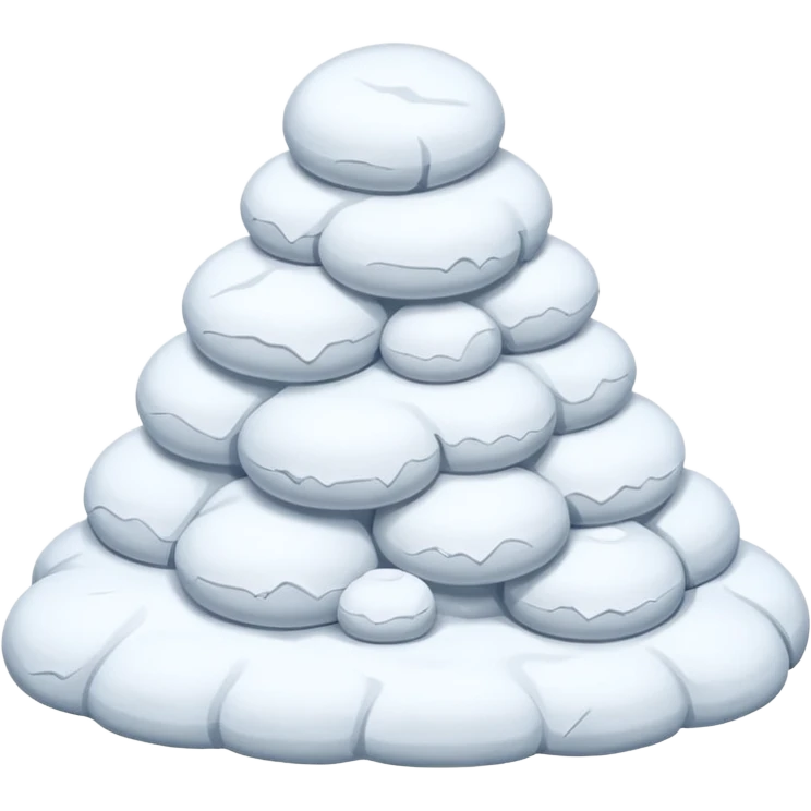 a Snow pile without face   emoji