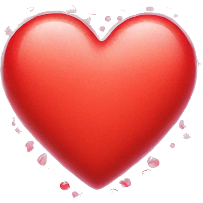 A heart made of bubbles  emoji