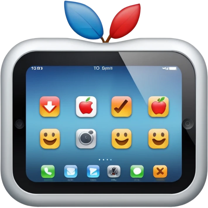 technology news article icon, simple and clear, apple emoji style emoji