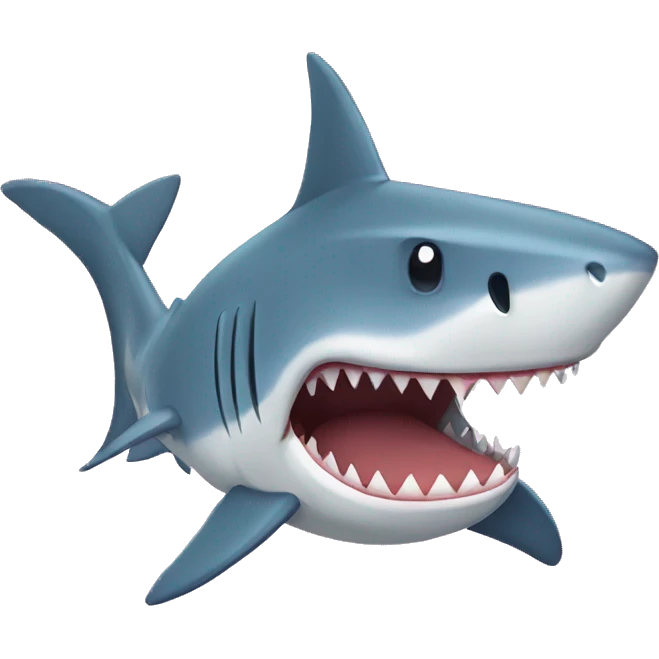 Shark with a bow emoji