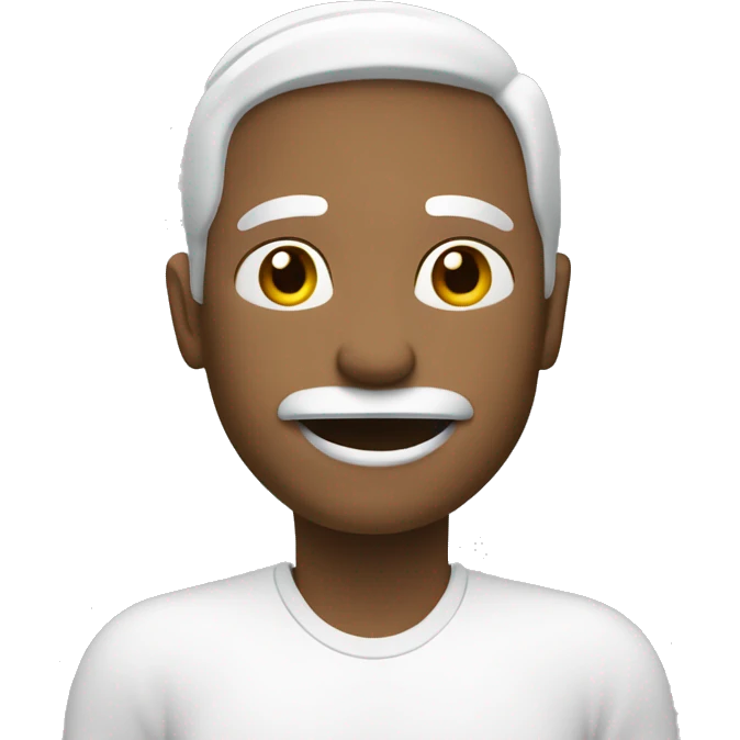 Un círculo con borde muy grueso de color blanco. emoji