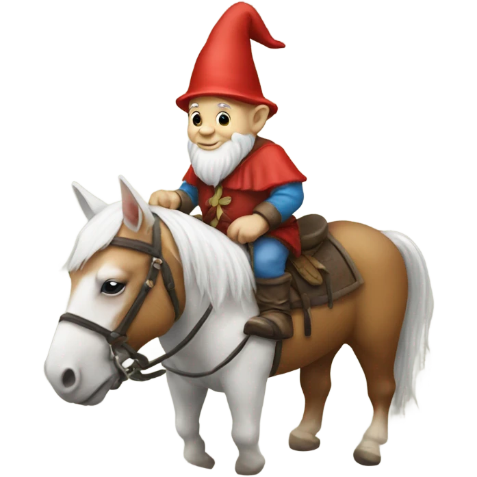 Gnome on a horse emoji