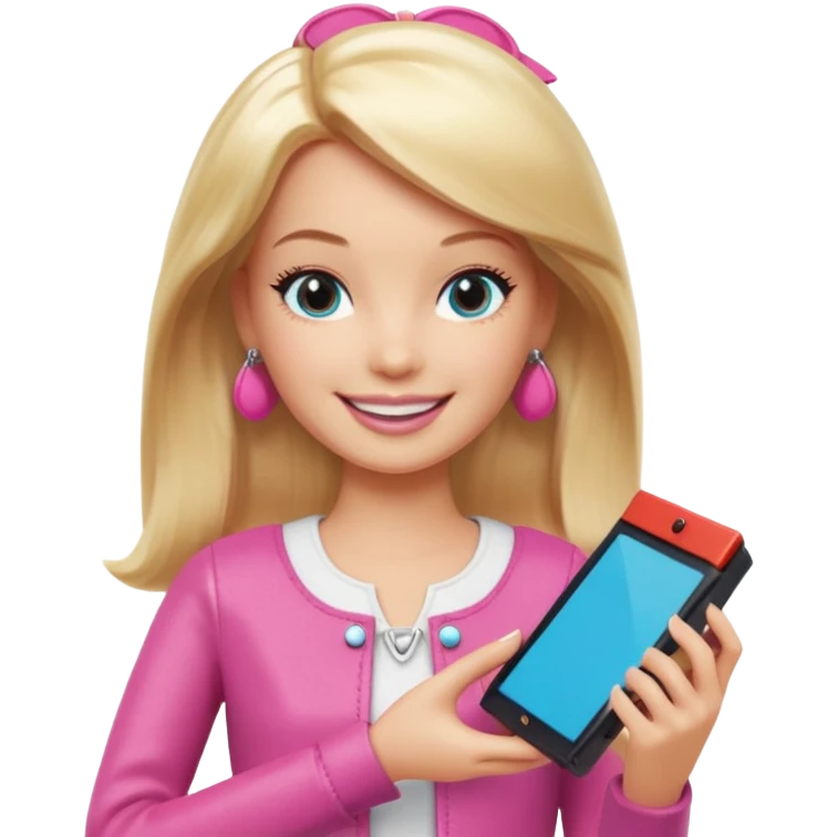 Barbie nintendo switch  emoji