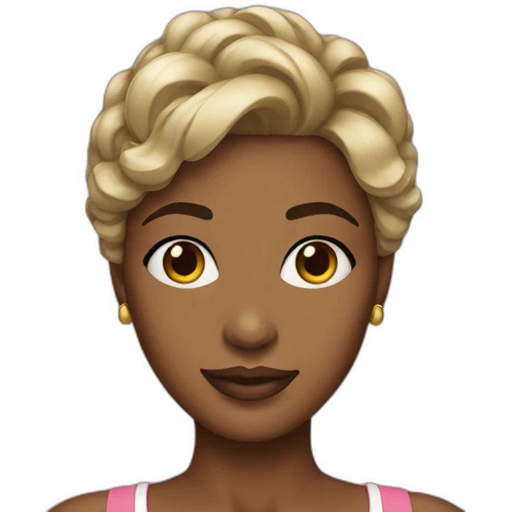 pretty woman not black emoji