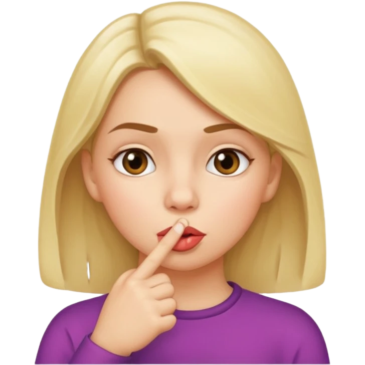 Cursing and shushing  emoji