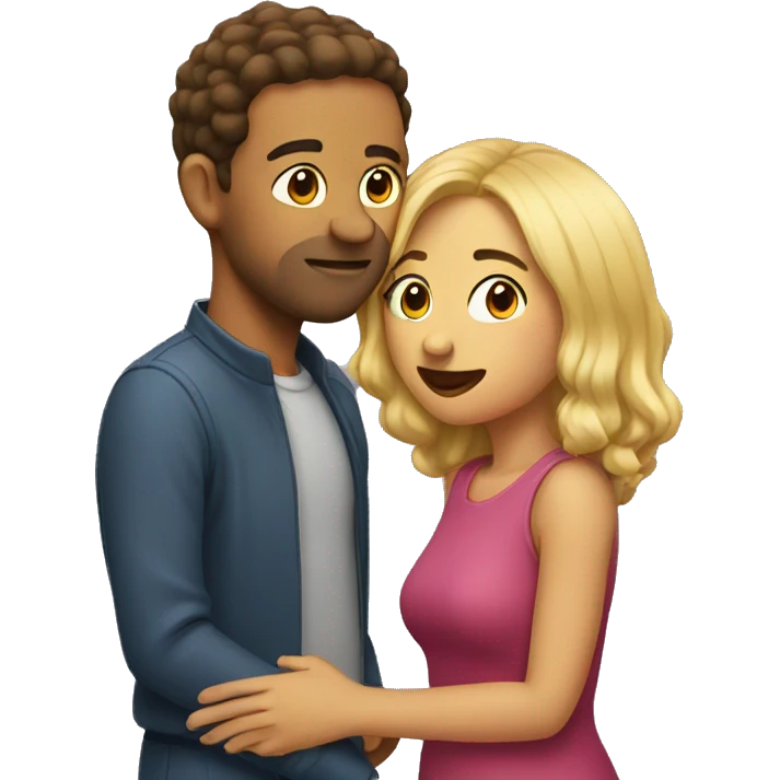 couple kissing emoji