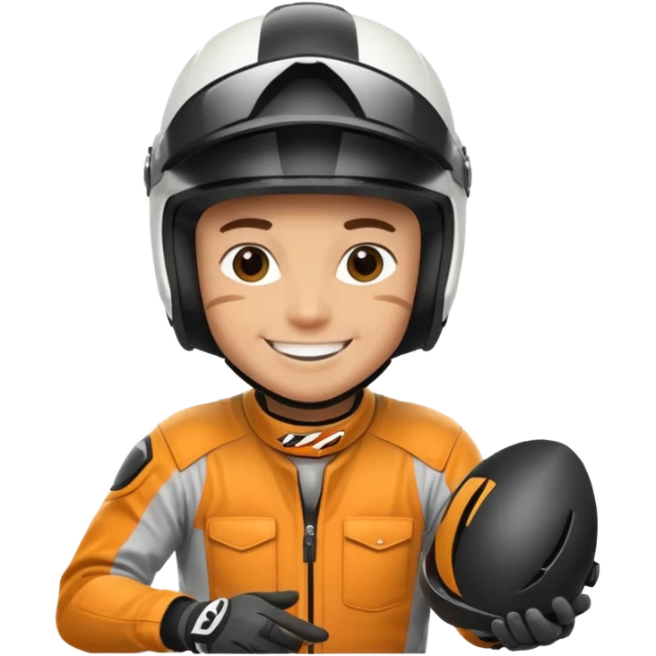 dirtbike rider signing autographs emoji