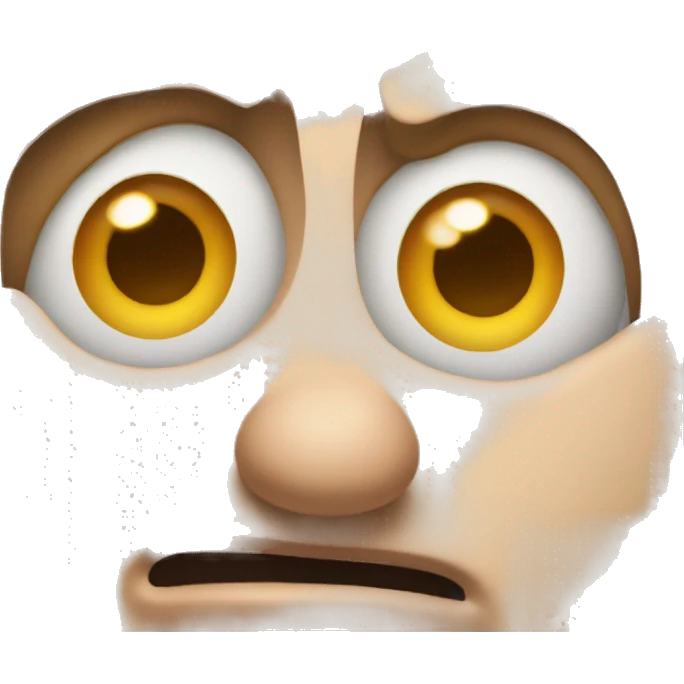 Goofy toungue out bored or tired eyes emoji