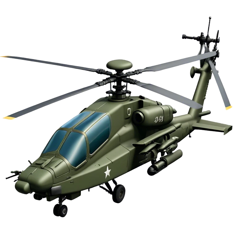 AH-64E Apache - Boeing (Model Year: 2021) (Iconic army green) emoji