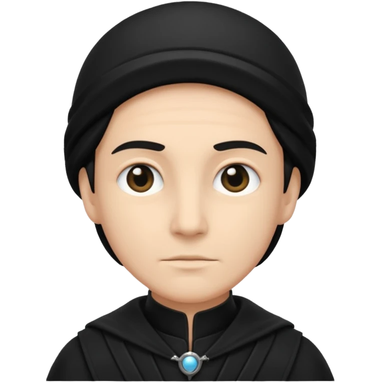 time traveler in black clothes emoji