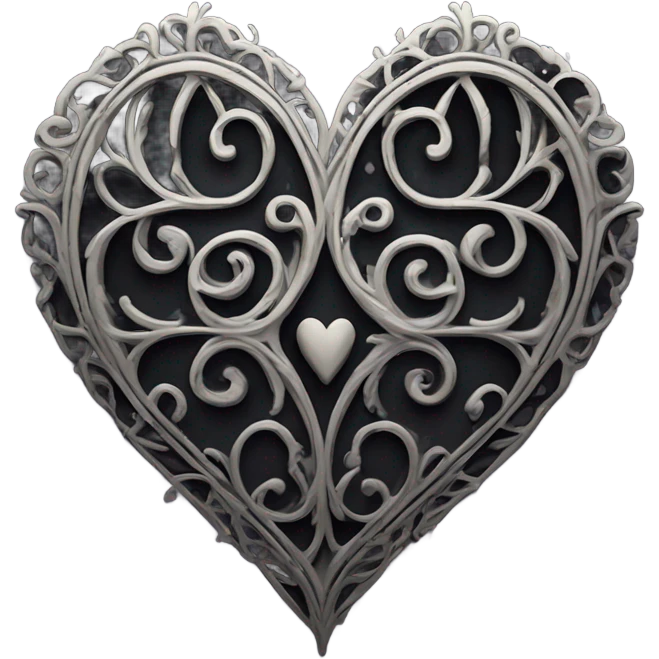 Gothic heart  emoji