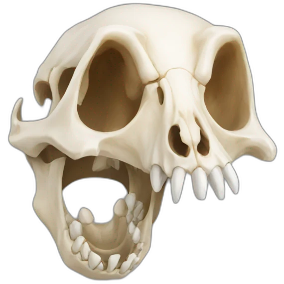 wolf skull emoji