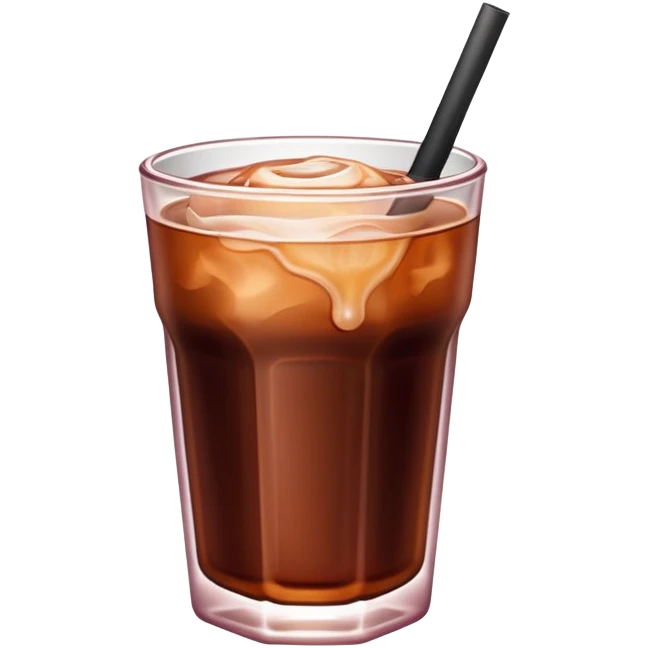 Cold brew coffee with rose mini small size glas emoji