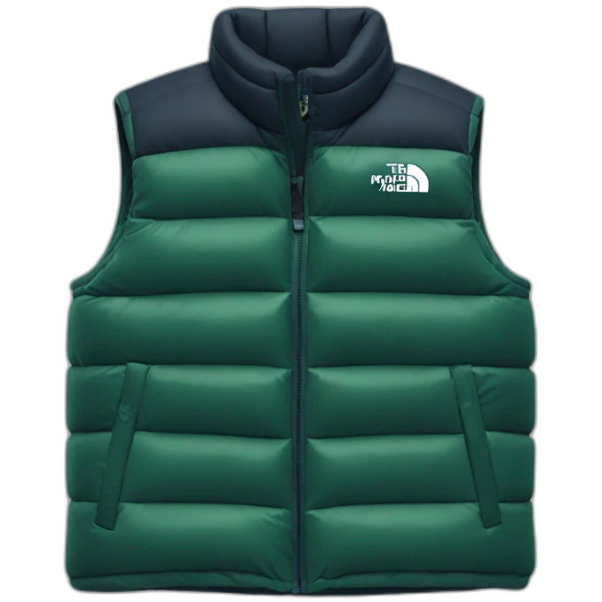 North face puffy vest emoji