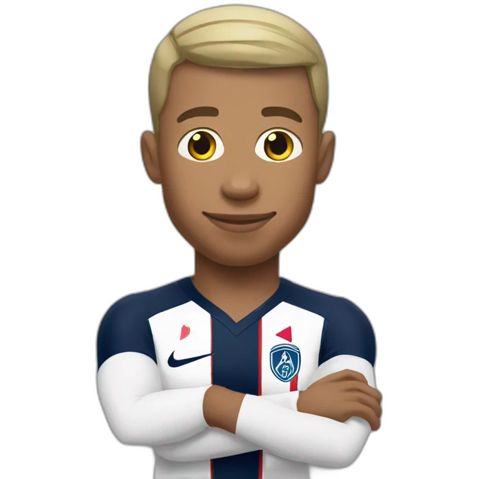 Mbappé posing emoji