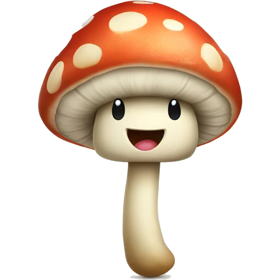 Happy mushroom sing  emoji