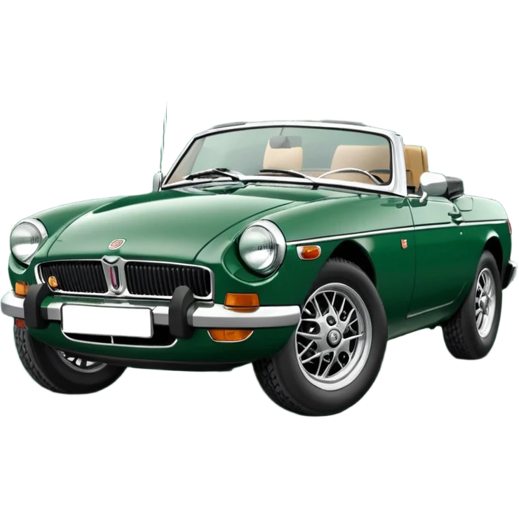 1977 British racing green Mgb roadster chrome bumper wire wheels reg plate YGR 151R  emoji