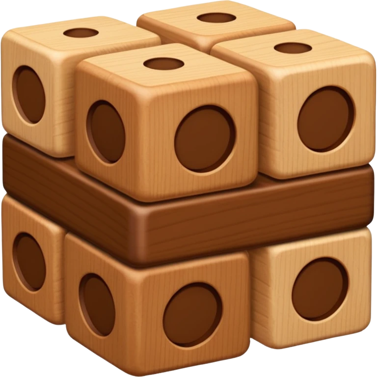 building material: wooden blocks stacked on top of each other emoji
