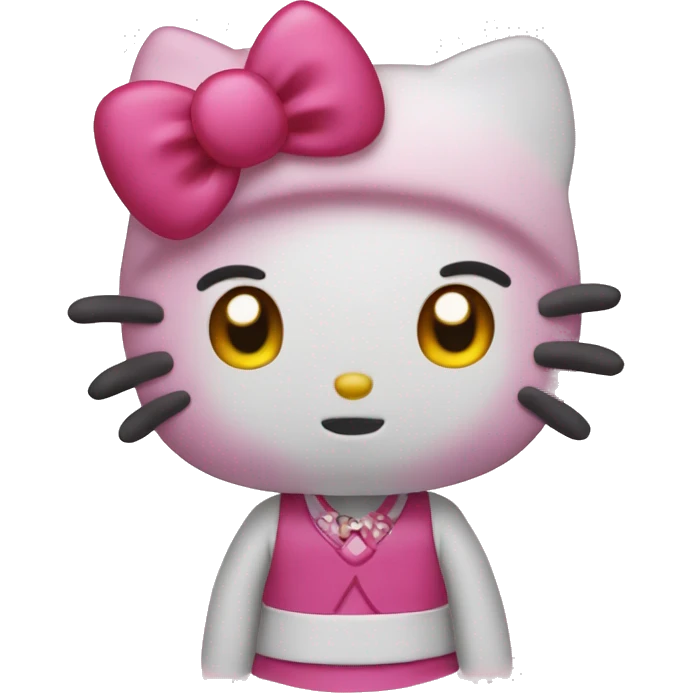 Judging Hello Kitty  emoji