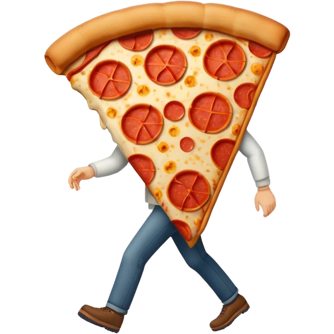 Walking pizza emoji