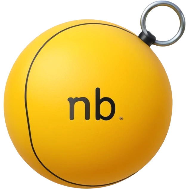 Pull-ball with MB written in the circle in on it emoji