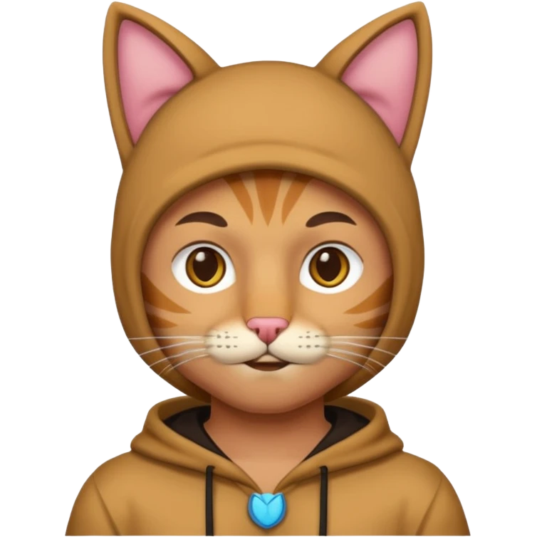 A man wearing cat clothes  emoji