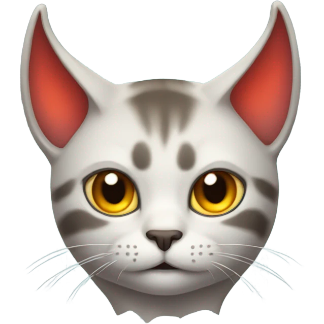 Cat with devil horns emoji
