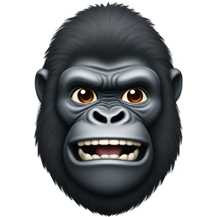 GORILLA SMILE FRONT VIEW emoji