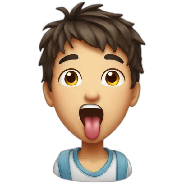 boy tongue out emoji