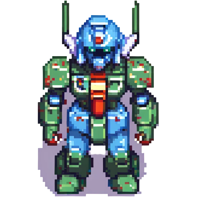 Gundam, no background emoji