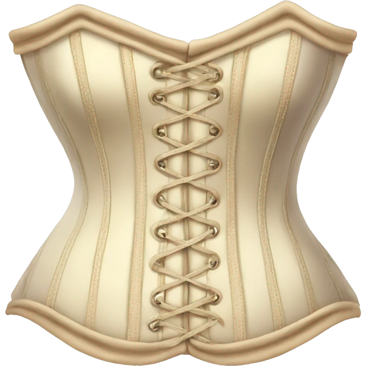 Cream colored corset  emoji