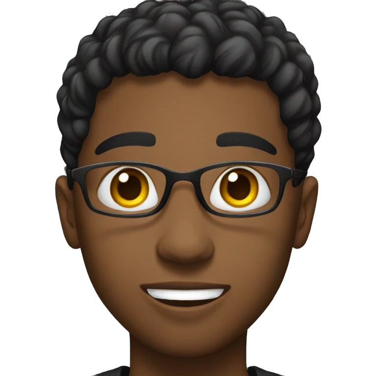 a black young adult showing something emoji
