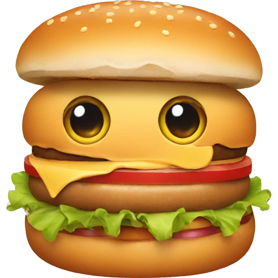 Cute buger emoji